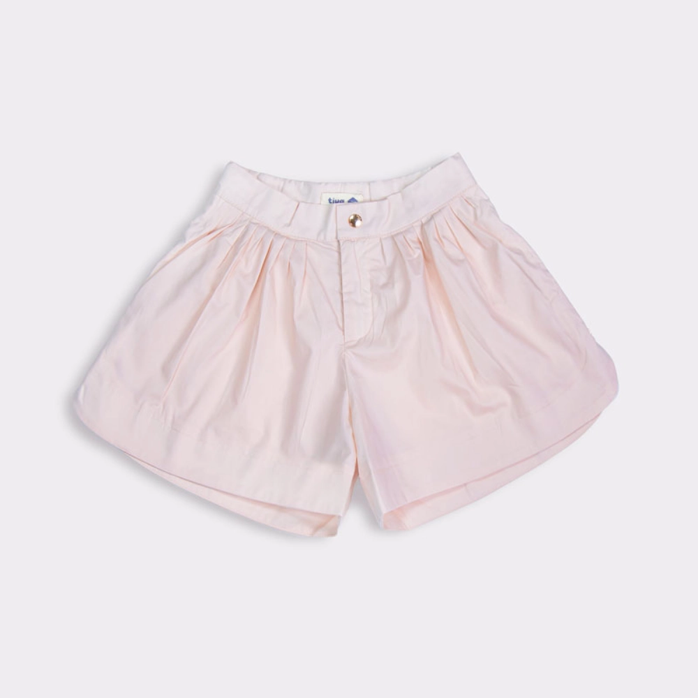 Picture of Tiya Beige Short For Kids With Side Pockets