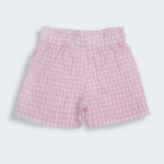 Picture of Tiya Pink Checkered Short For Girls