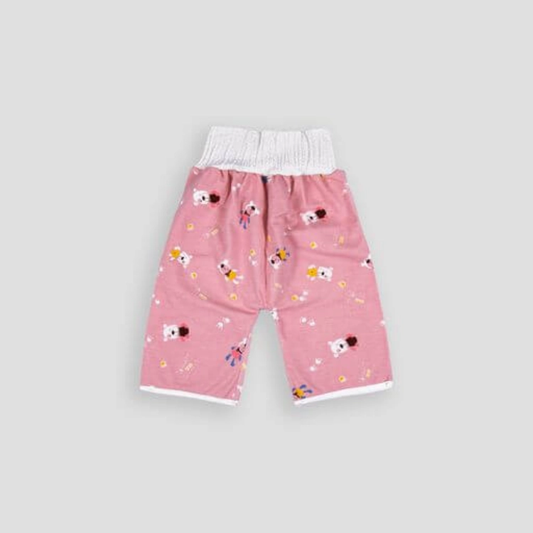 Picture of Dark Pink Animal Anti-Wetting Sleeping Pants For Baby