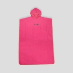 Picture of Rose Pink Poncho Top Robe With Hoodie For Women