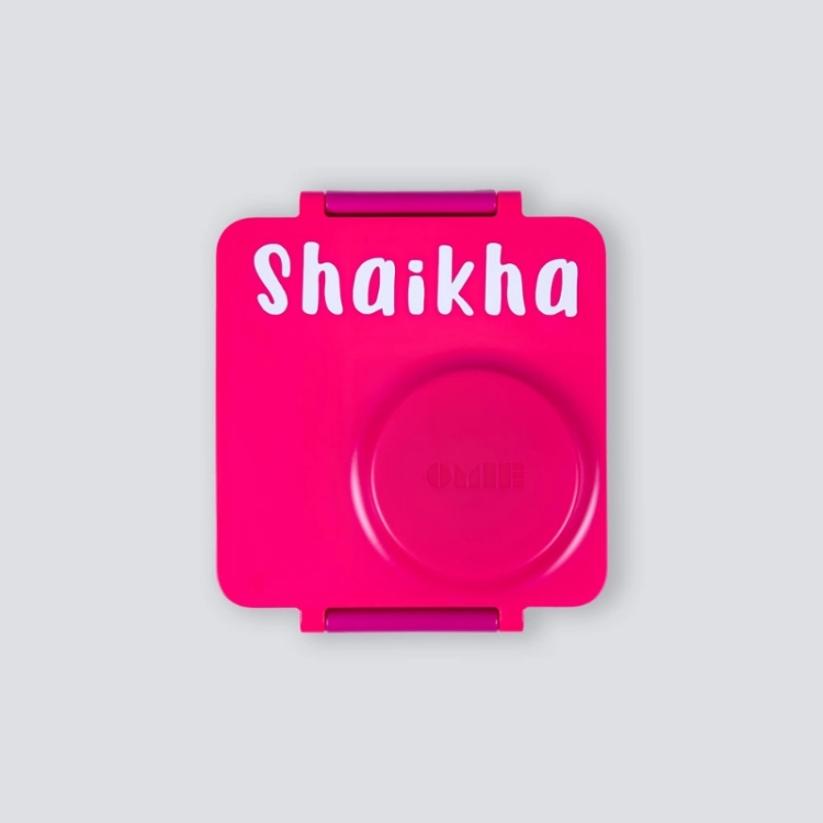 صورة Omie Lunch Box For Kids Pink (With Name Printing Option)