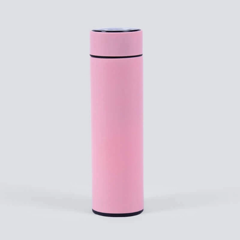 Picture of Temperature Water Bottle 500ml - Pink (With Name Printing Option)
