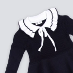 Picture of Black And White Collar With Robe For Girls