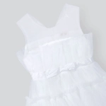 Picture of White Fluffy Dress For Girls