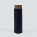 Picture of Black Wooden Water Bottle - 400ml (With Name Printing Option)