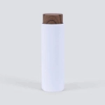 Picture of White Wooden Water Bottle - 400ml (With Name Printing Option)