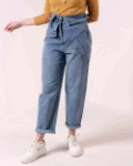 Picture of Denim Jeans Bottom Cut For Women
