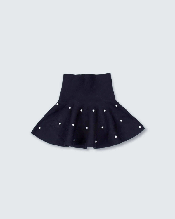 Picture of Tiya Black Dotted Skirt For Girls
