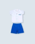 Picture of Boys Kinder Garden School Uniform B1 - White/Blue (With Name Embroidery Option)