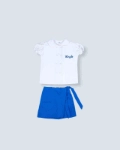 Picture of Girls Kinder Garden School Uniform G1 - White/Blue (With Name Embroidery Option)