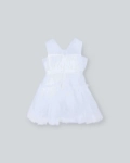 صورة فستان منفوش أبيض للبنات