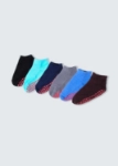 Picture of SET OF 6 ANKLE NON SLIPPERY SOCKS (With Alphabet Printing) COM 11