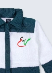Picture of White And Dark Green Winter Set For Kids - National Day (With Name Embroidery)