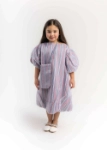 Picture of 23SS0TB497279 Dark Pink And Blue Gergean Dress For Girls