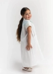 Picture of 23SS1TB497308 White And Blue Long Shirt For Girls
