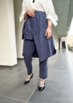 Picture of Nova Tailored Skirt Trousers Navy
