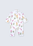 Picture of 23SS1TB727224 White Newborn Suit With Flowers