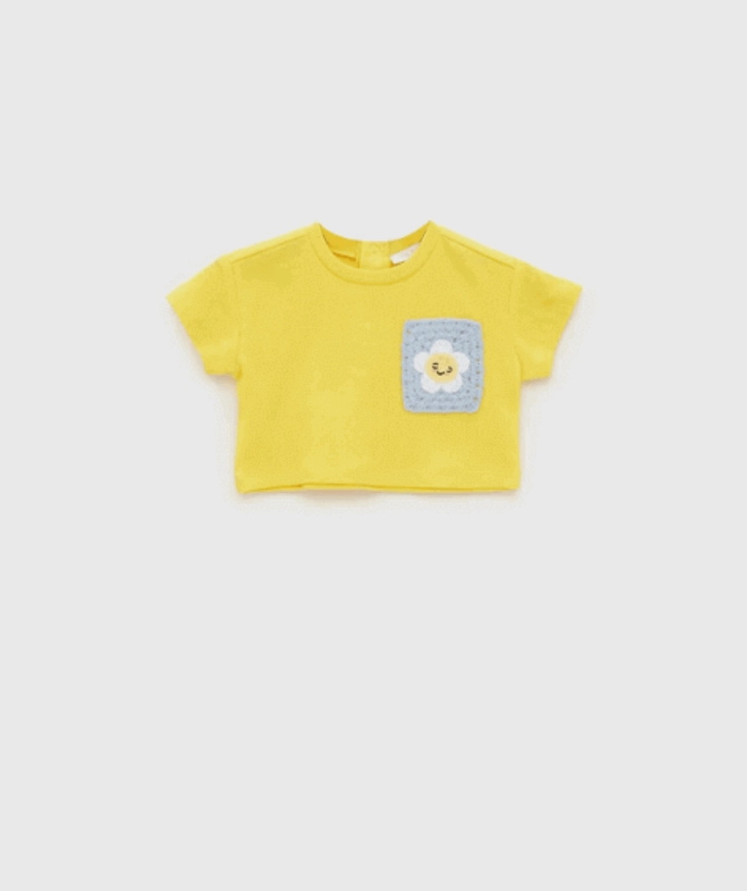 Picture of B&G Yellow T-Shirt For Baby Girl BG2527