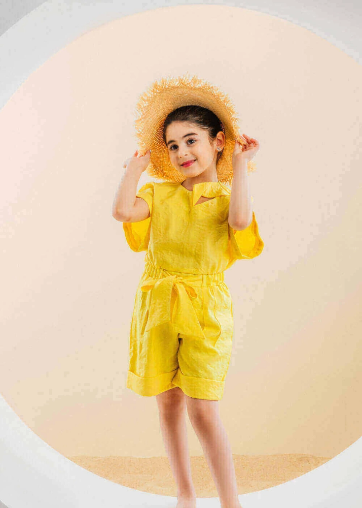 Picture of Multi-Color Summer Classic Jumpsuit Set For Girls