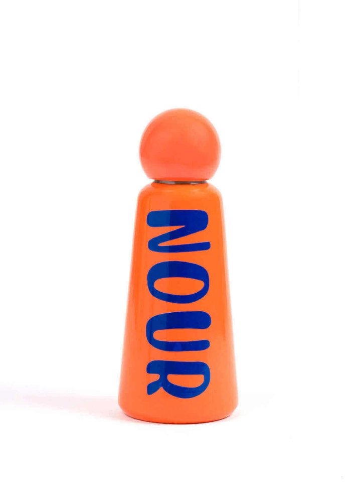 Picture of Orange Vacuum Water Bottle - 500ml (With Name Printing Option)