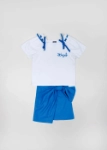 Picture of Girls Kinder Garden School Uniform G3 - White/Blue (With Name Embroidery Option)