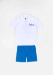 Picture of Boys Kinder Garden School Uniform B2 - White/Blue (With Name Embroidery Option)