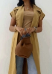 Picture of Beige 7450 Trenchcoat For Women