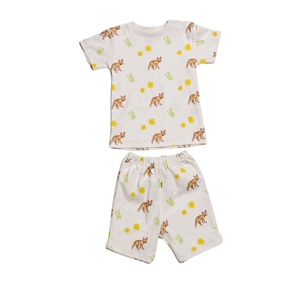 Picture of White Fox Top And Pajama - Short sleeves Set