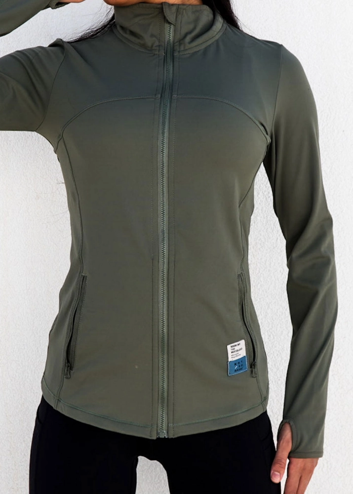 Picture of Not So Basic Olive Green Compression Jacket