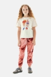 Picture of B&G Tyess Girls Cream Graphic Print T-Shirt TJ4509 