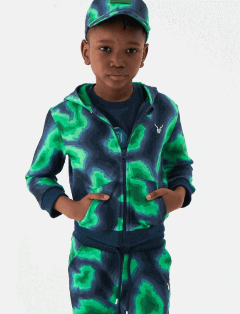 Picture of B&G Nebbati Boy's Patterned Tracksuit Top NB3425 