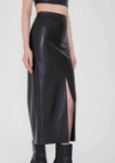 Picture of Multi-Color 7469 Long Leather Skirt For Women