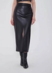 Picture of Multi-Color 7469 Long Leather Skirt For Women