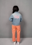 Picture of Blue Denim Shaded Jacket For Kids (With Name Embroidery Option)
