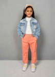 Picture of Blue Denim Shaded Jacket For Kids (With Name Embroidery Option)