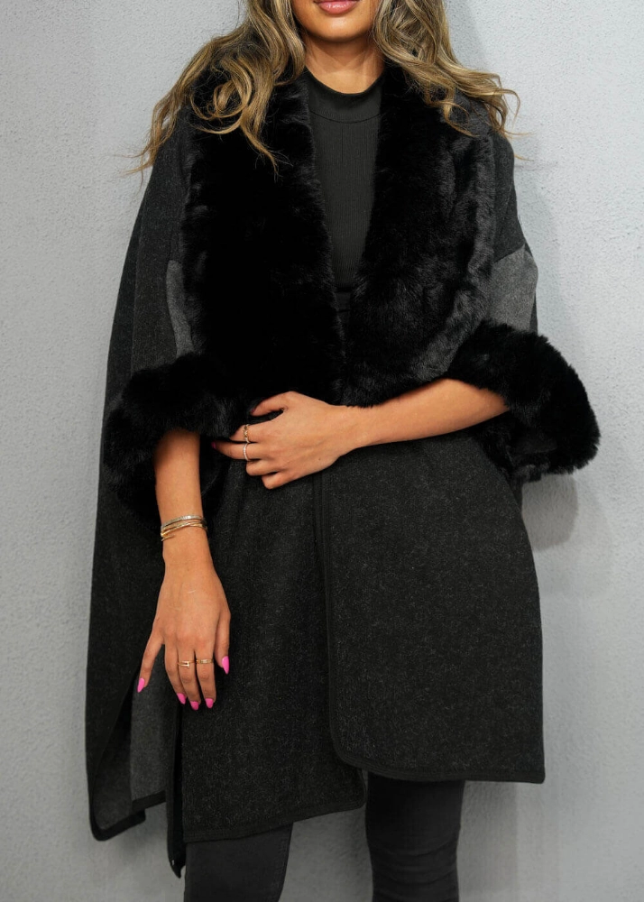 Picture of Multi-Color Fur Coat For Women