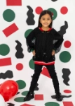 Picture of 7475 Black Jacket With Kuwait Color National Day For Kids KND-24
