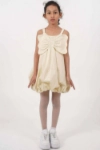 Picture of TIYA Solid Sleeveless Dress with Balloon Hem For Girls B0130