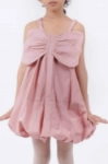 Picture of TIYA Solid Sleeveless Dress with Balloon Hem For Girls B0129