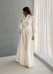 Picture of 7564 White Long Dress For Women