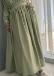 Picture of 7565 Light Olive Top And Skirt Set For Women