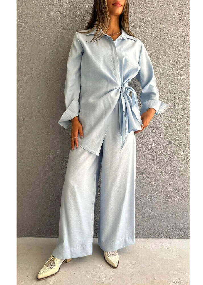 Picture of 7563 Light Blue Set For Women