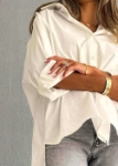 Picture of 7578 White Back-Cut Shirt For Women