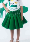 Picture of 7572 Grey And Green Skirt For Girls