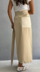 Picture of 7575 Beige And Green Skirt For Women