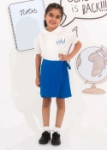 Picture of Girls Kinder Garden School Uniform G1 - White/Blue (With Name Embroidery Option)