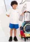 Picture of Boys Kinder Garden School Uniform B1 - White/Blue (With Name Embroidery Option)