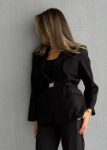 Picture of 7636 Black Blazer For Women