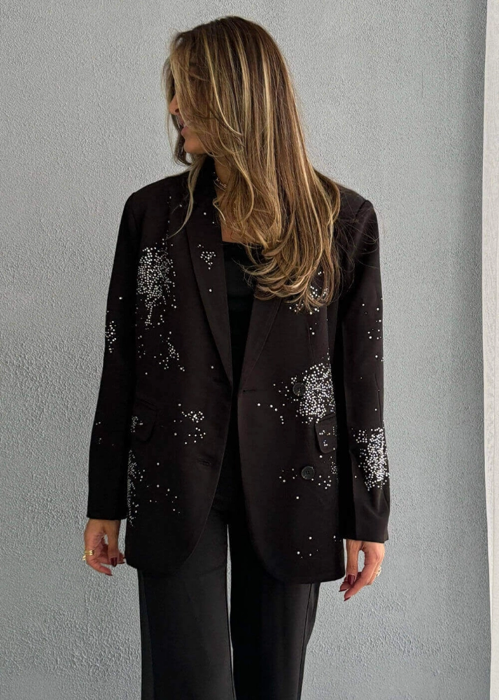 Picture of 7653 Black Blazer For Women