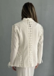 Picture of 7649 White Blazer For Women